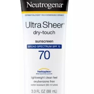Neutrogena Ultra Sheer Dry Touch SPF 70 Broad Spectrum Sunscreen